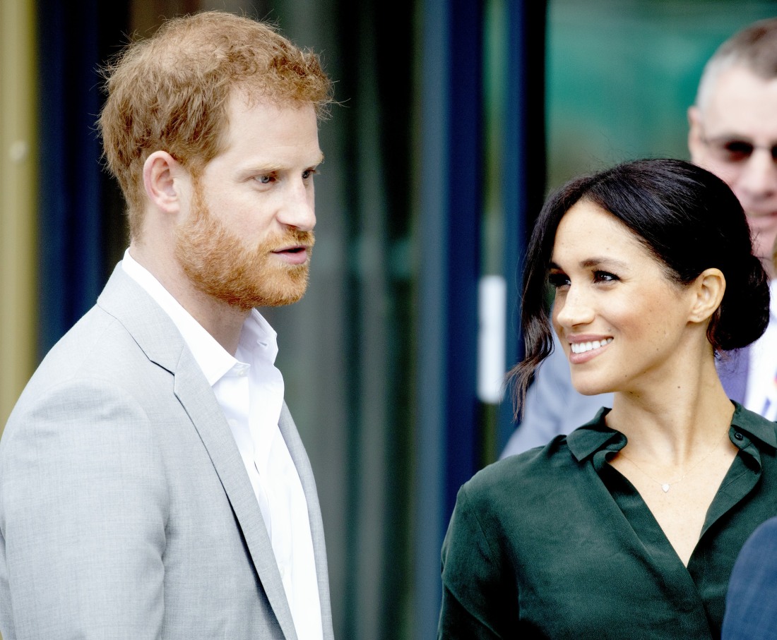 Meghan Markle and Prince Harry, the duke and duchess of Sussex visiting Edes house in Chichester in west Sussex