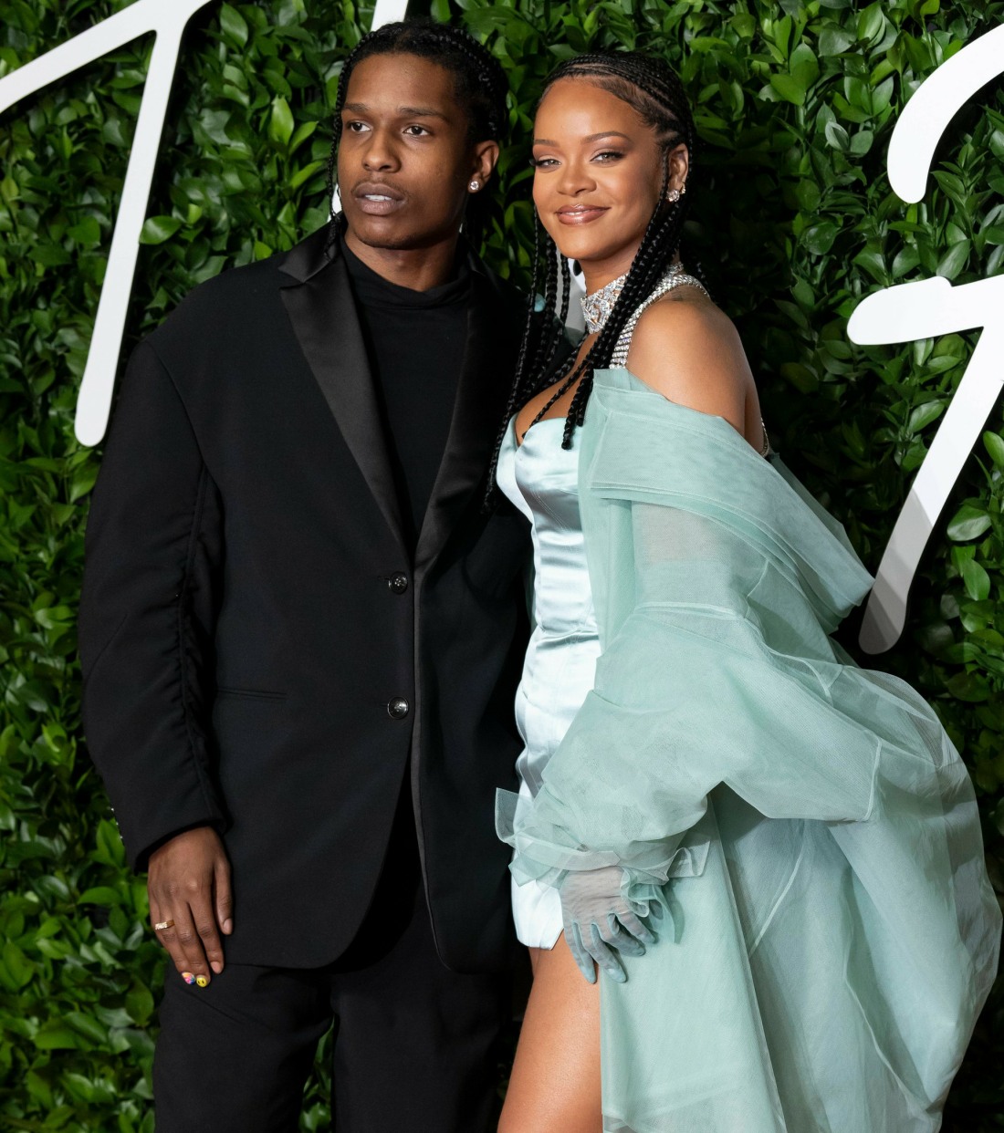 Rihanna and ASAP Rocky attend The Fashion Awards 2019 at The Royal Albert Hall. London, UK. 02/12/2019