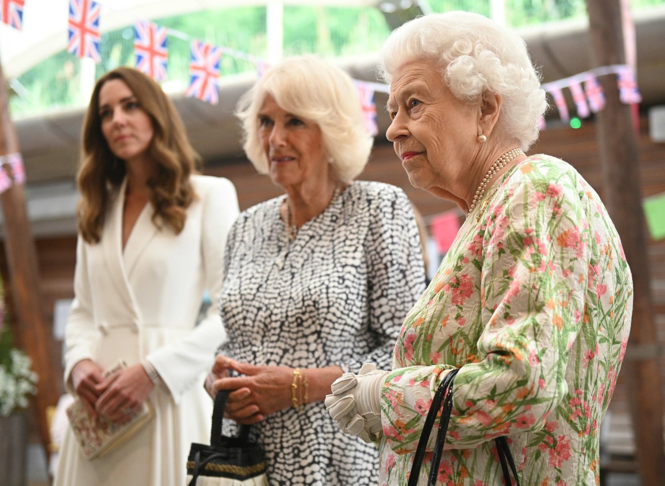 Queen Elizabeth Attends Reception During the G7 Summit