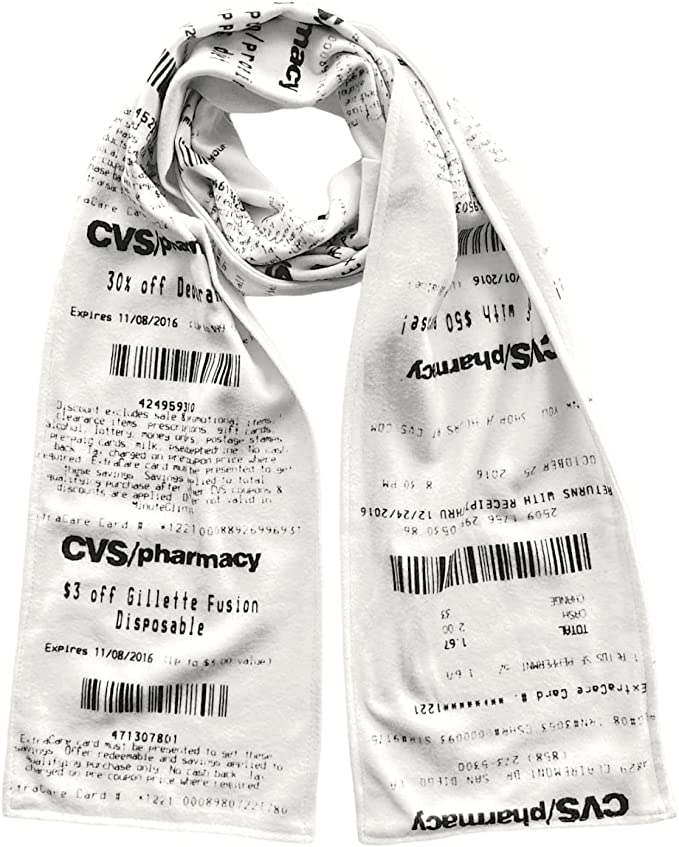 CVS Receipt Scarf