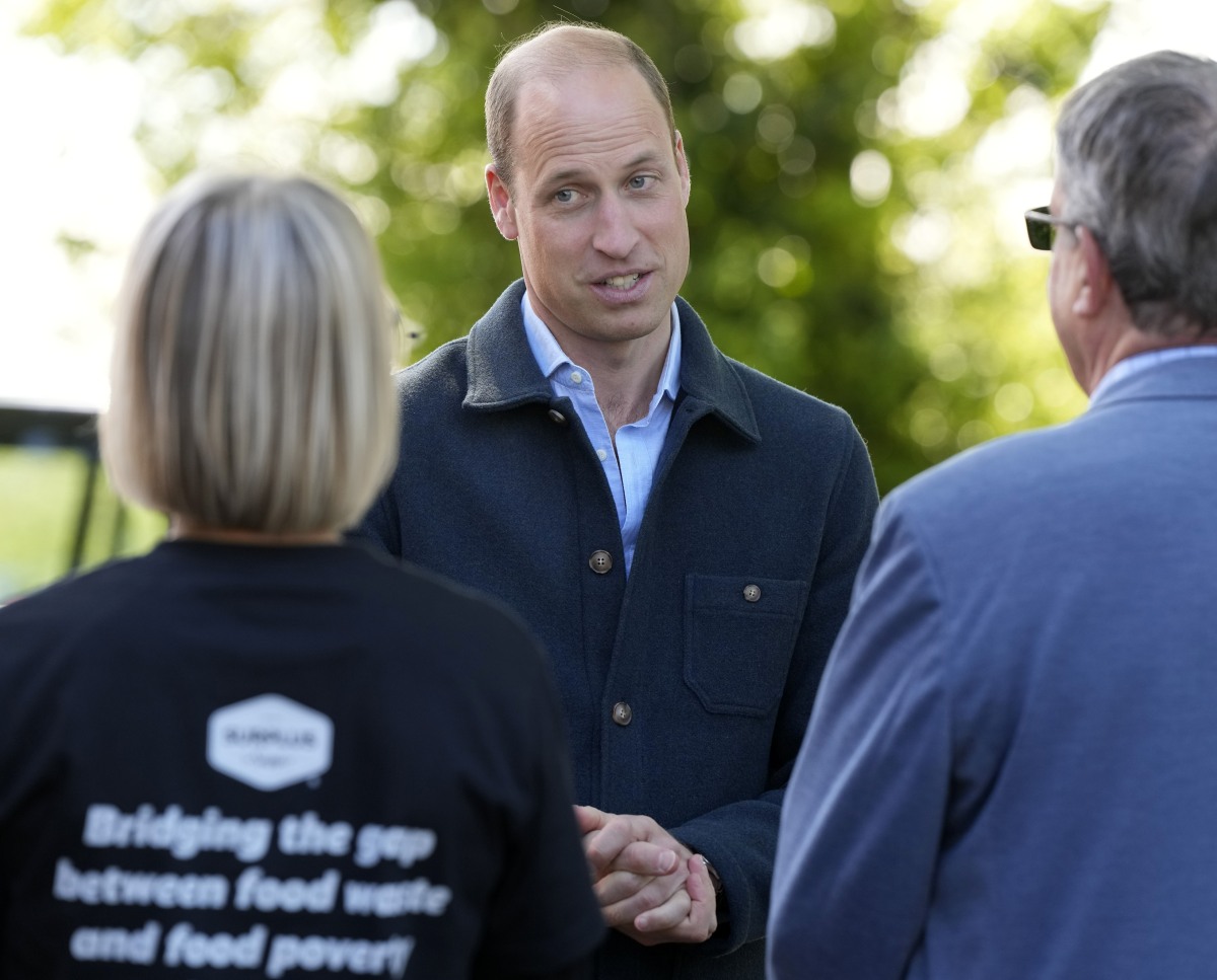 Prince William returned to work after a month, he visited Surplus to Supper