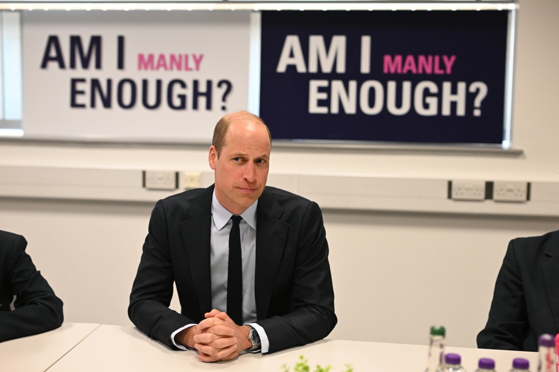 Prince William met with students leading the ‘Am I Manly Enough’ campaign