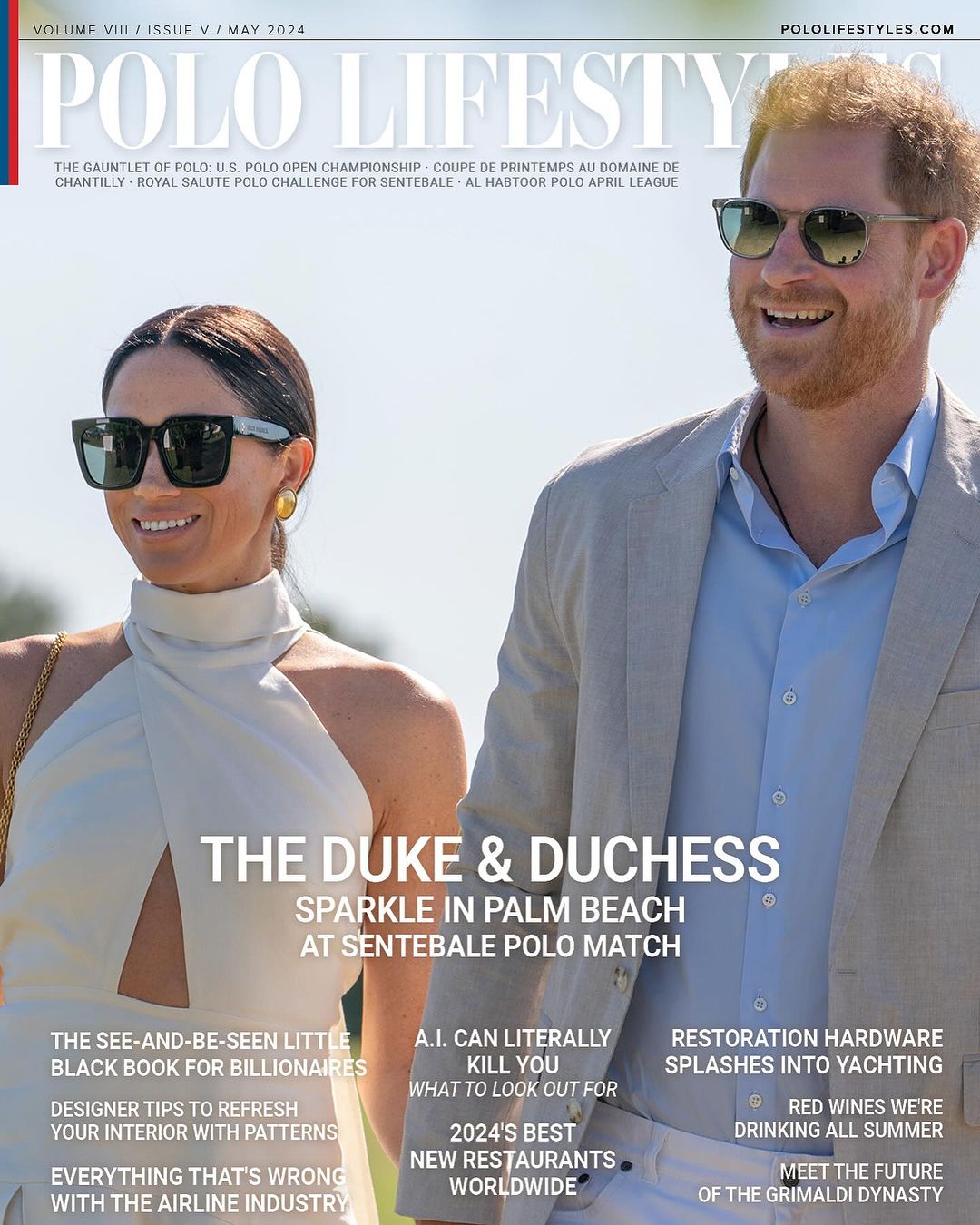 The Sussexes cover the latest issue of Polo Lifestyles Magazine