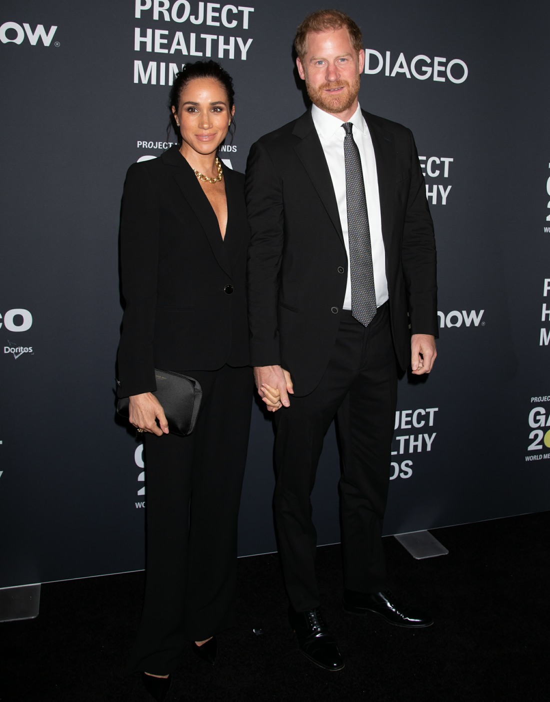 Prince Harry & Meghan wore his-and-hers Armani at the Project Healthy Minds gala