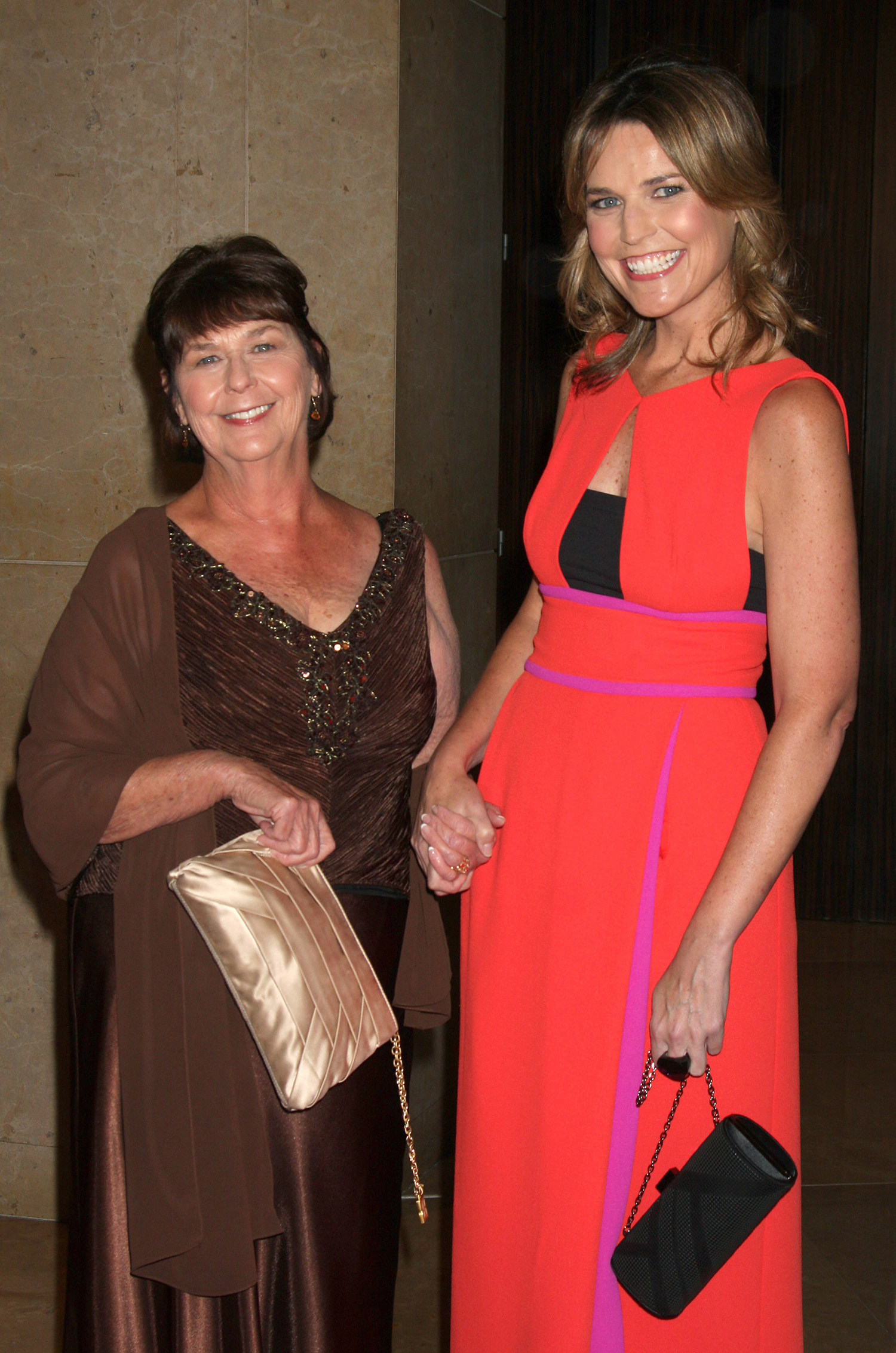 Savannah Guthrie and her mother Nancy at the Alliance for Women in Media Foundation's 37th Annual Gracie National Awards at The Beverly Hilton Hotel on May 22, 2012, in Beverly Hills, California.