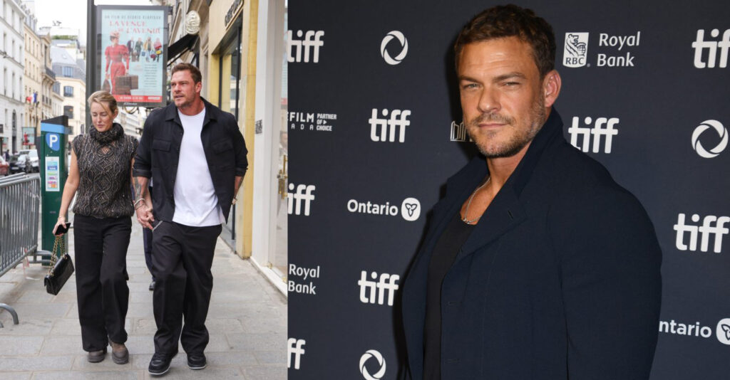 Alan Ritchson out with his wife in Paris and at the premiere of Motor City in 2025