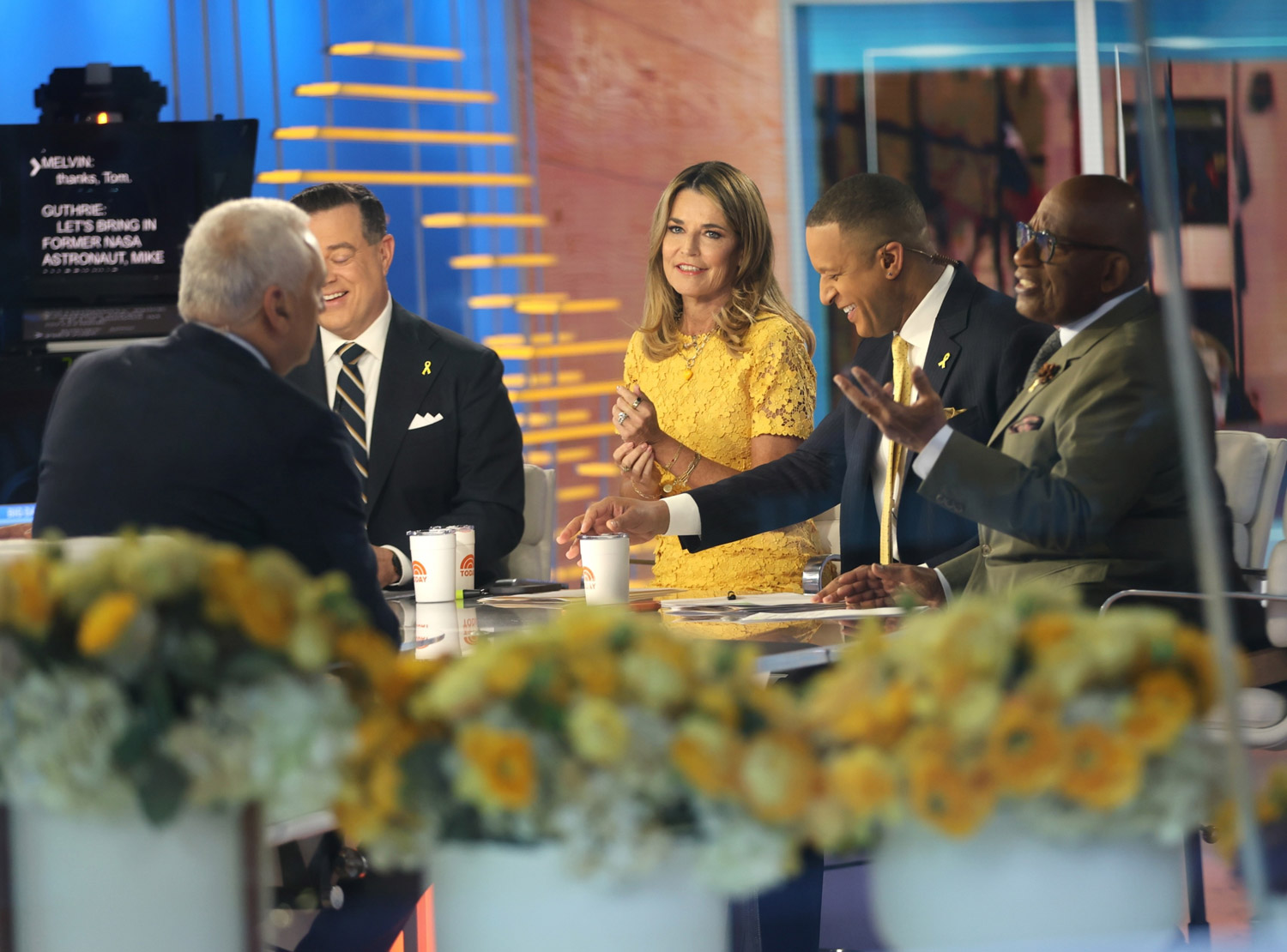 Savannah Guthrie was seen back at work on the “Today” show in Uptown Manhattan