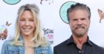 Heather Locklear and Lorenzo Lamas posing separately at The Brave and the Rescued Honoring LA Fire Department First Responders held at The LA City Fire Museum in Los Angeles January 18, 2026