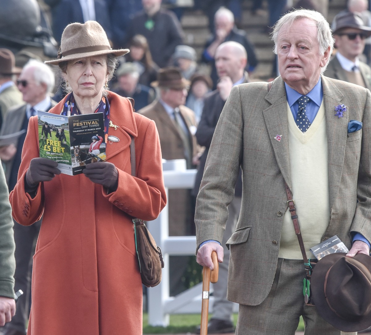 Andrew Parker Bowles stepped in for Princess Anne at yet another funeral