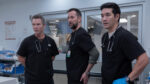 Shawn Hatosy, Noah Wyle and Ken Kirby in a scene from The Pitt