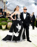 Anne Hathaway at the 2026 Met Gala, celebrating "Costume Art" at the Metropolitan Museum of Art in New York City.