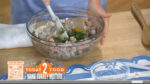 Gwyneth Paltrow's arugula turkey meatball mix