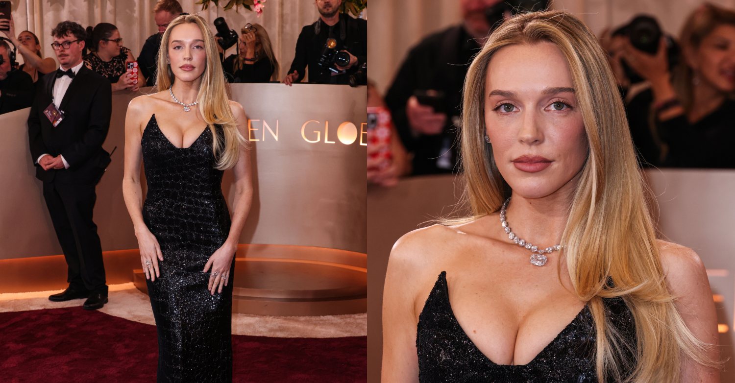 Alex Cooper arrives at the 83rd Annual Golden Globe Awards, 1-13-26