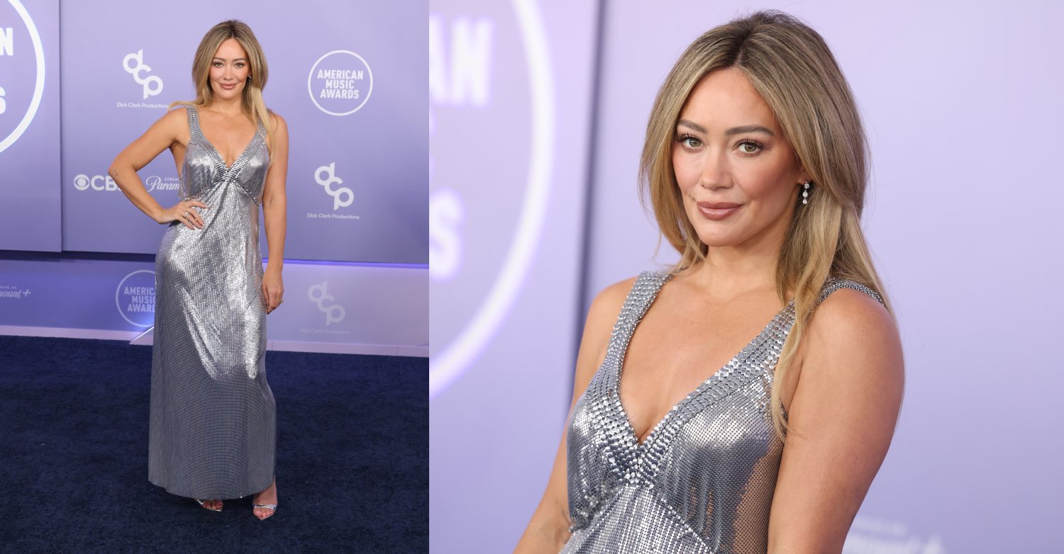 Hilary Duff at the 52nd Annual American Music Awards held at the MGM Grand Garden Arena on May 25, 2026 in Paradise, Las Vegas, Nevada