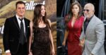 Justin Theroux and Nicole Brydon Bloom at the December, 2025 Fallout Premiere and Jeff Bezos and Lauren Sanchez arriving at Anna Wintour’s Met Gala dinner in New York City 5-3-26