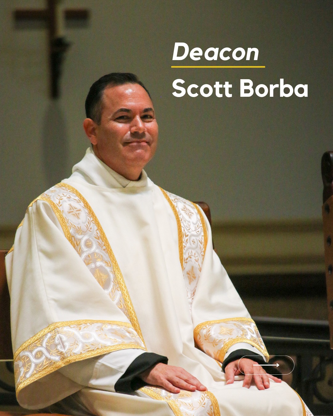 Photo of Deacon Scott Vincent Borba via Diocese of Fresno's Instagram