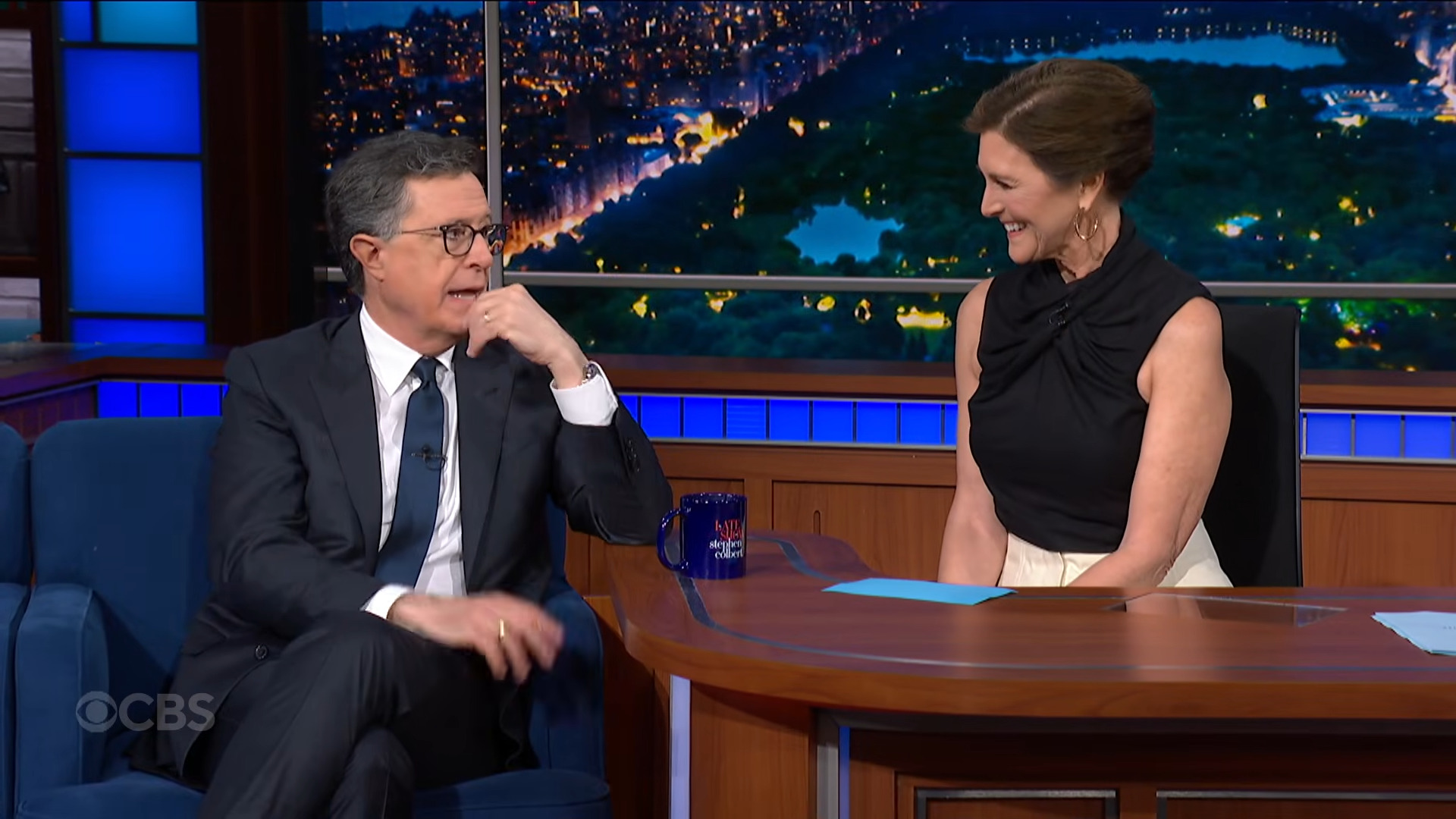 Stephen Colbert Takes The Colbert Questionnaire with wife Evie Colbert