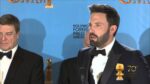 screenshot of backstage interview of Ben Affleck after the 2013 Golden Globes