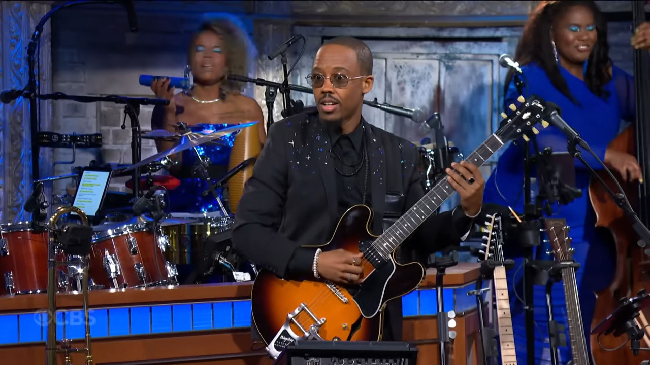 Stephen Colbert's band Louis Cato and the Great Big Joy Machine