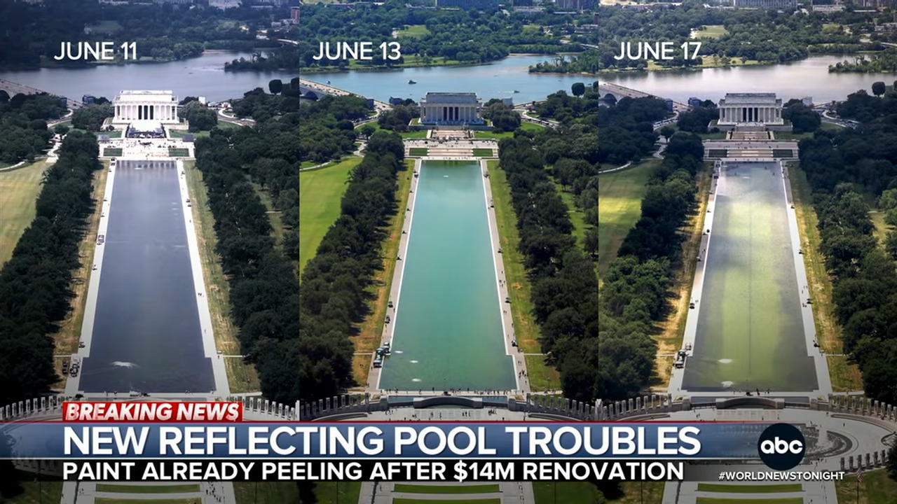 Timelapse of Reflecting Pool fail