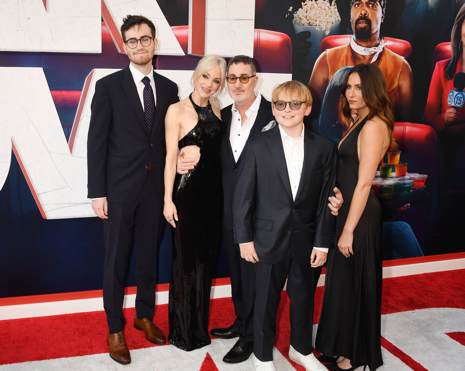 Dashiell Barrett, Anna Faris, Michael Barrett, Jack Pratt and Margot Barrett attend the World Premiere of Paramount Pictures