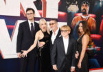 Dashiell Barrett, Anna Faris, Michael Barrett, Jack Pratt and Margot Barrett attend the World Premiere of Paramount Pictures "Scary Movie" at Paramount Theatre on June 03, 2026 in Los Angeles, California.