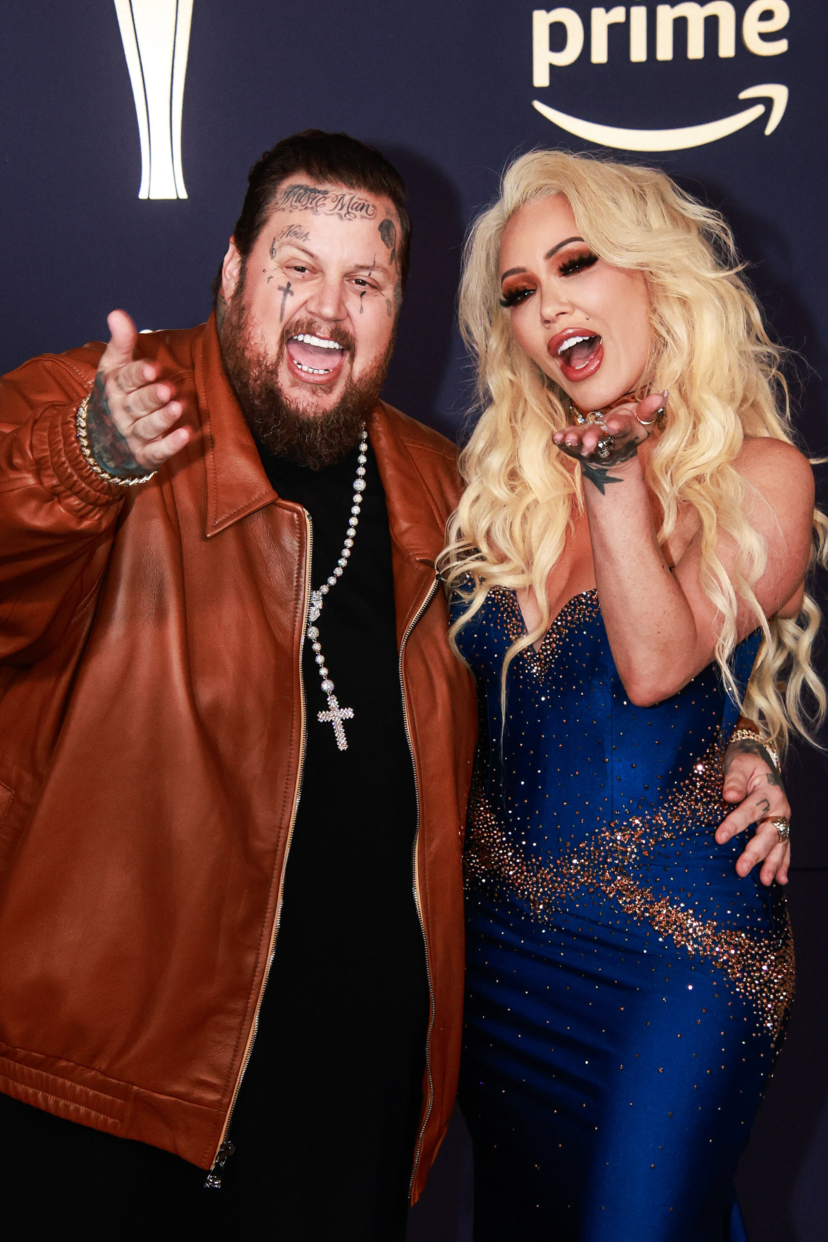 Bunny Xo and Jelly Roll attend the 59th Academy of Country Music Awards, 5-16-24