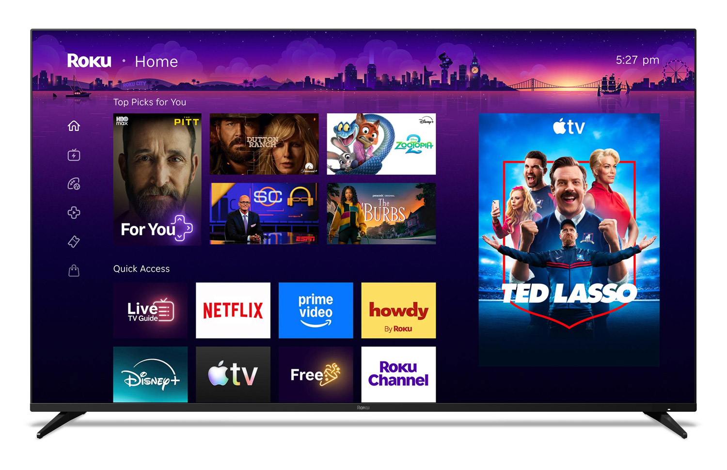 Screenshot of Roku TV via Roku Press