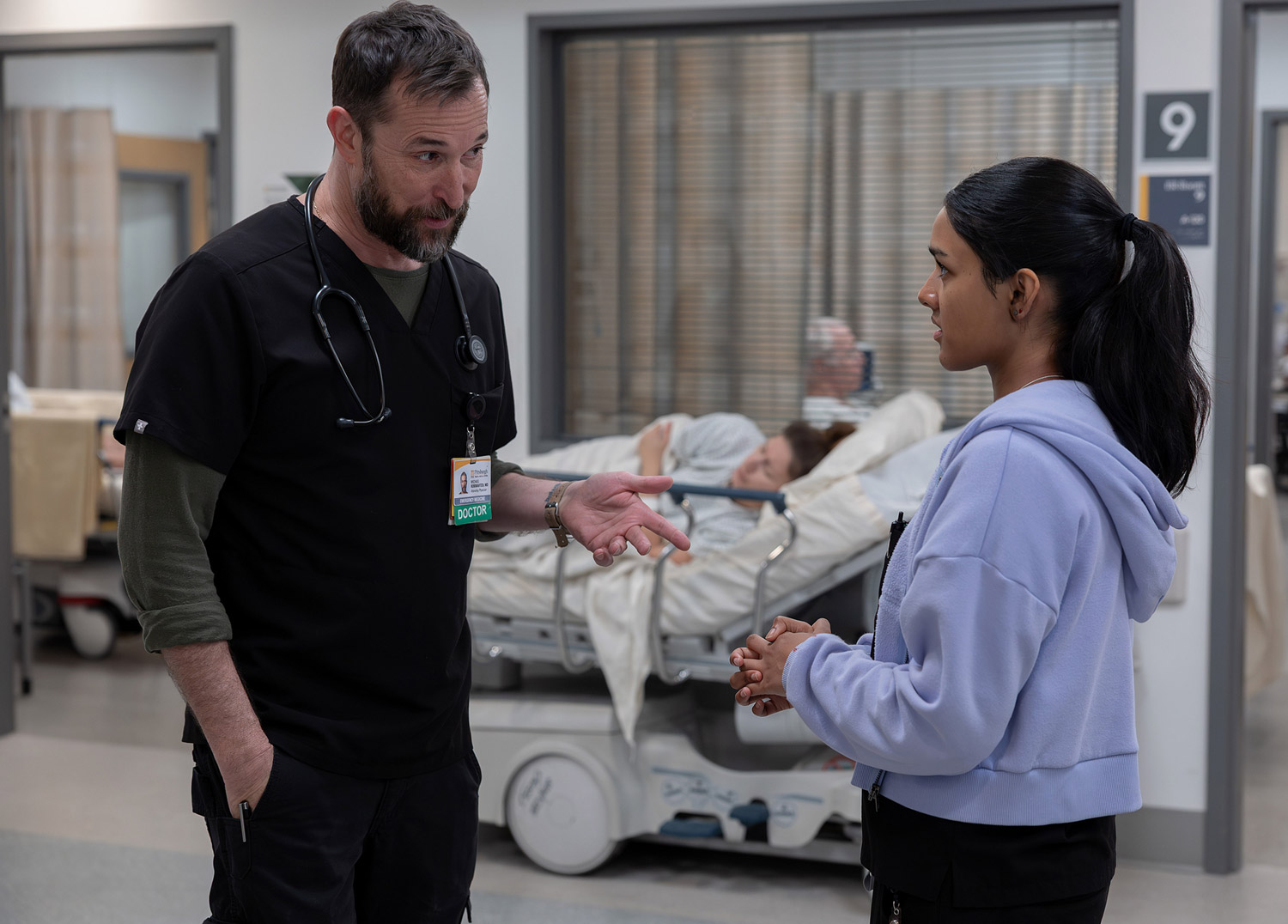 Shabana Azeez and Noah Wyle on season two of The Pitt