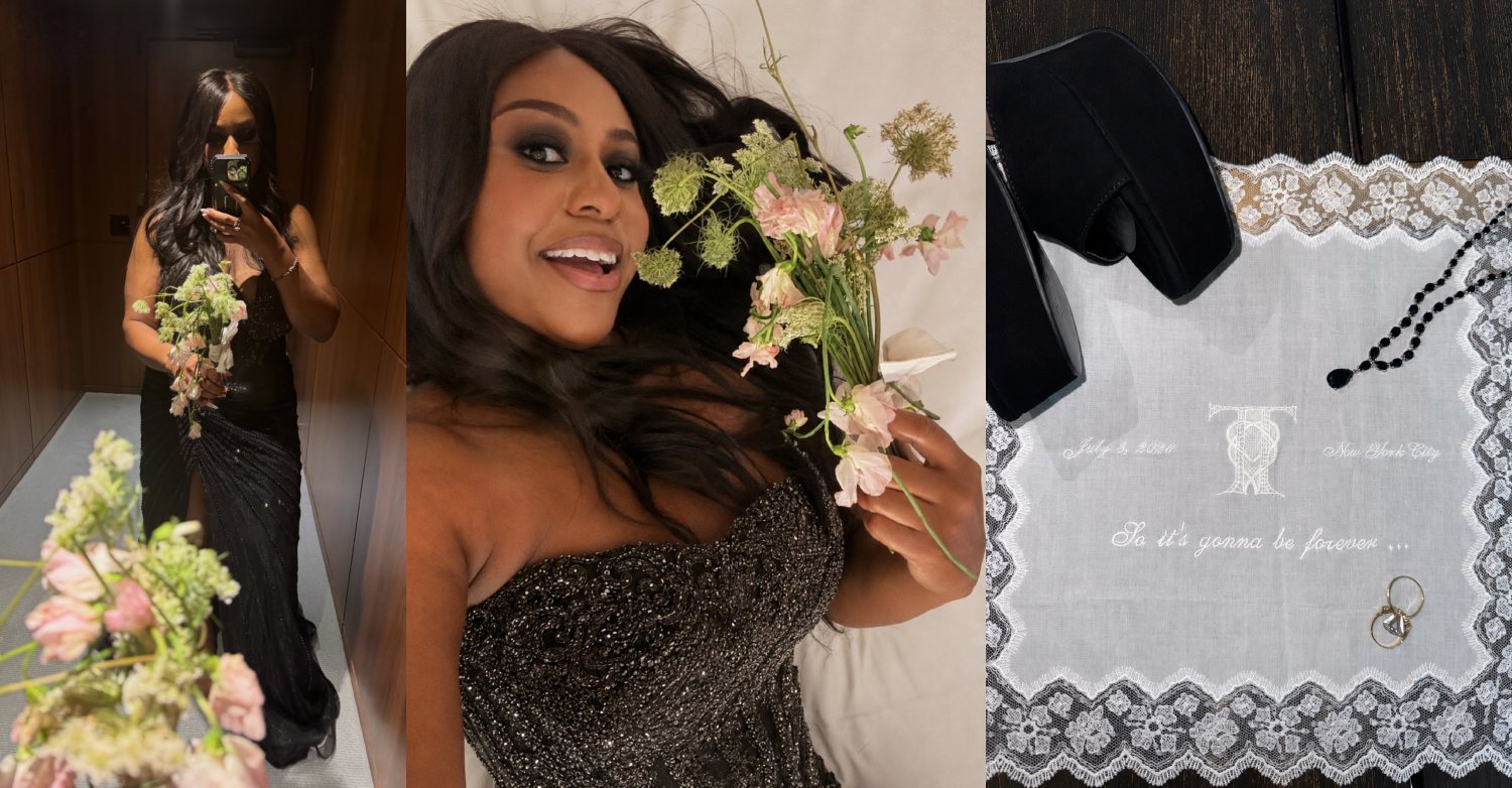 Photos from Ashley Smith, the sister of Kansas City Chiefs' lineman Trey Smith. Ashley caught Taylor Swift's wedding bouquet