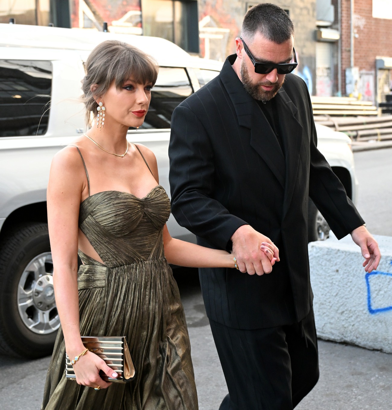 Taylor Swift and Travis Kelce spotted on their way to have dinner in Brooklyn New York City 5-17-26