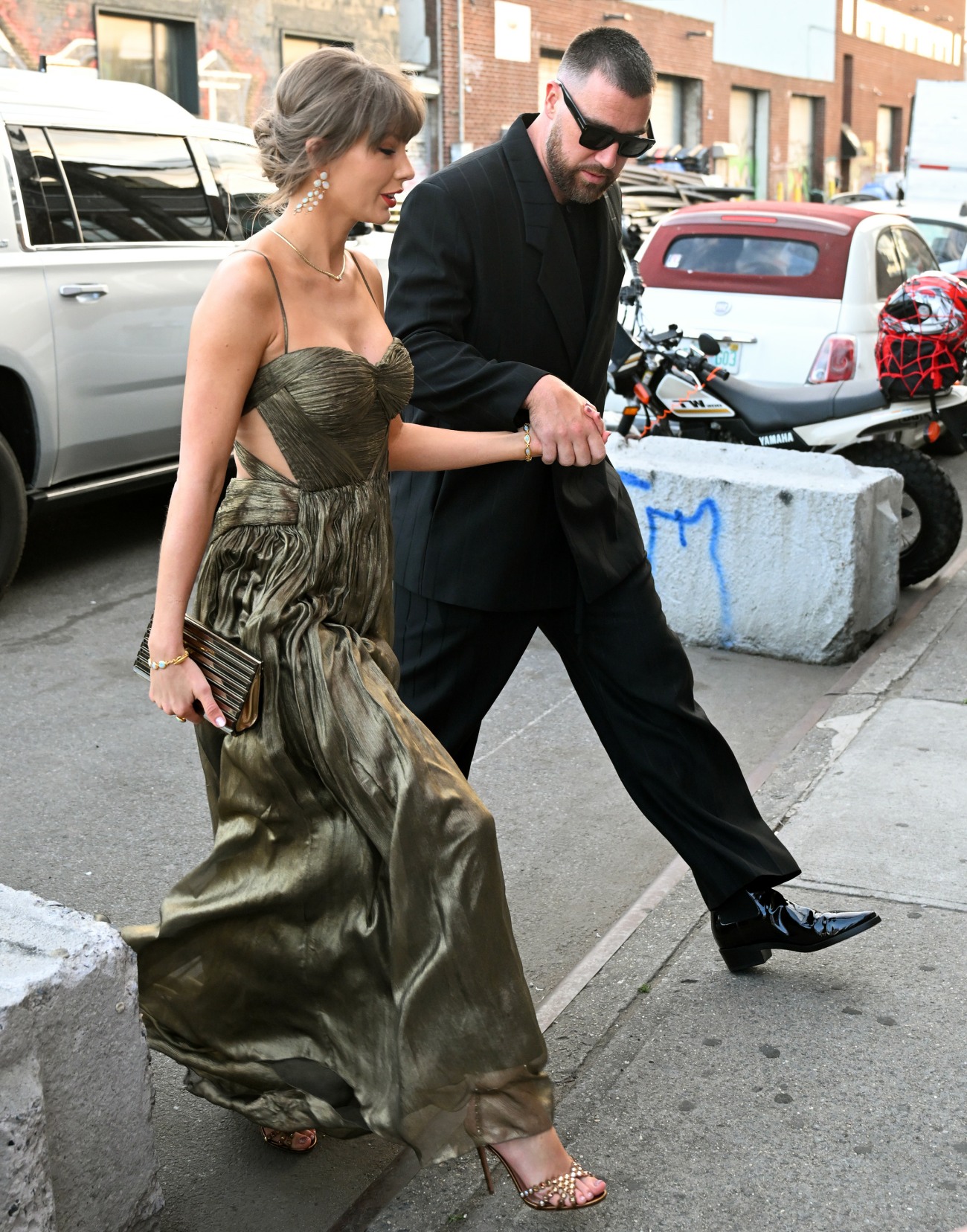 Taylor Swift and Travis Kelce spotted on their way to have dinner in Brooklyn New York City 5-17-26