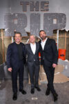 Matt Damon, Ben Affleck and Ted Sarandos at the premiere of The Rip