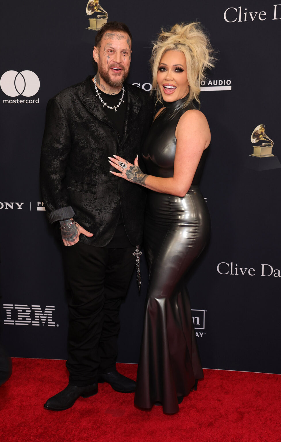 Jelly Roll and Bunnie XO at the Pre-GRAMMY Gala & GRAMMY Salute to Industry Icons Honoring Avery Lipman and Monte Lipman, The Beverly Hilton, Los Angeles, USA, 31 January 2026