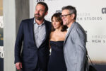 Ben Affleck, Luciana Damon and Matt Damon at the Crime 101 premiere 2-11-26