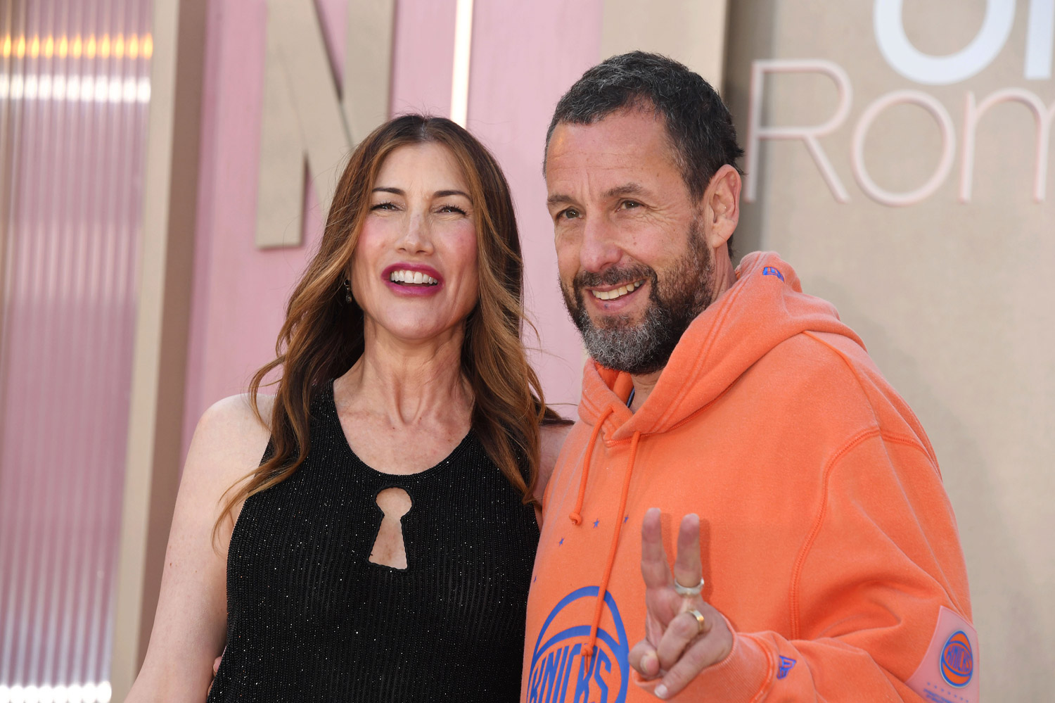 Adam Sandler and his wife Jackie at the Office Romance premiere