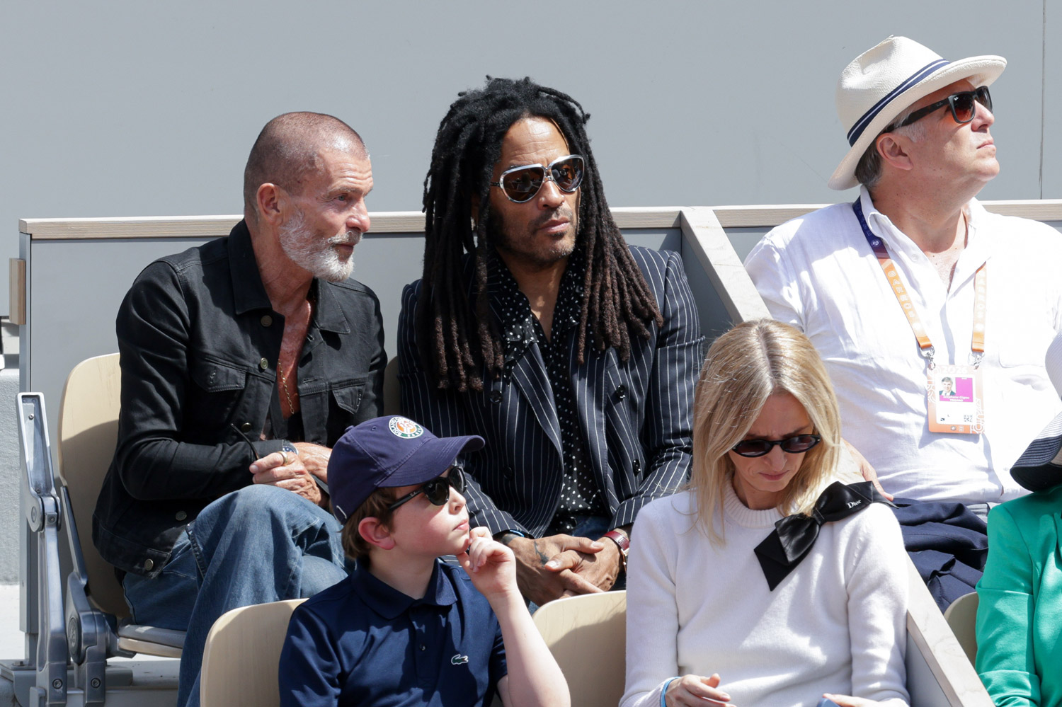 Lenny Kravitz attends Day Fifteen of the 2026 French Open on June 07, 2026 in Paris, France.