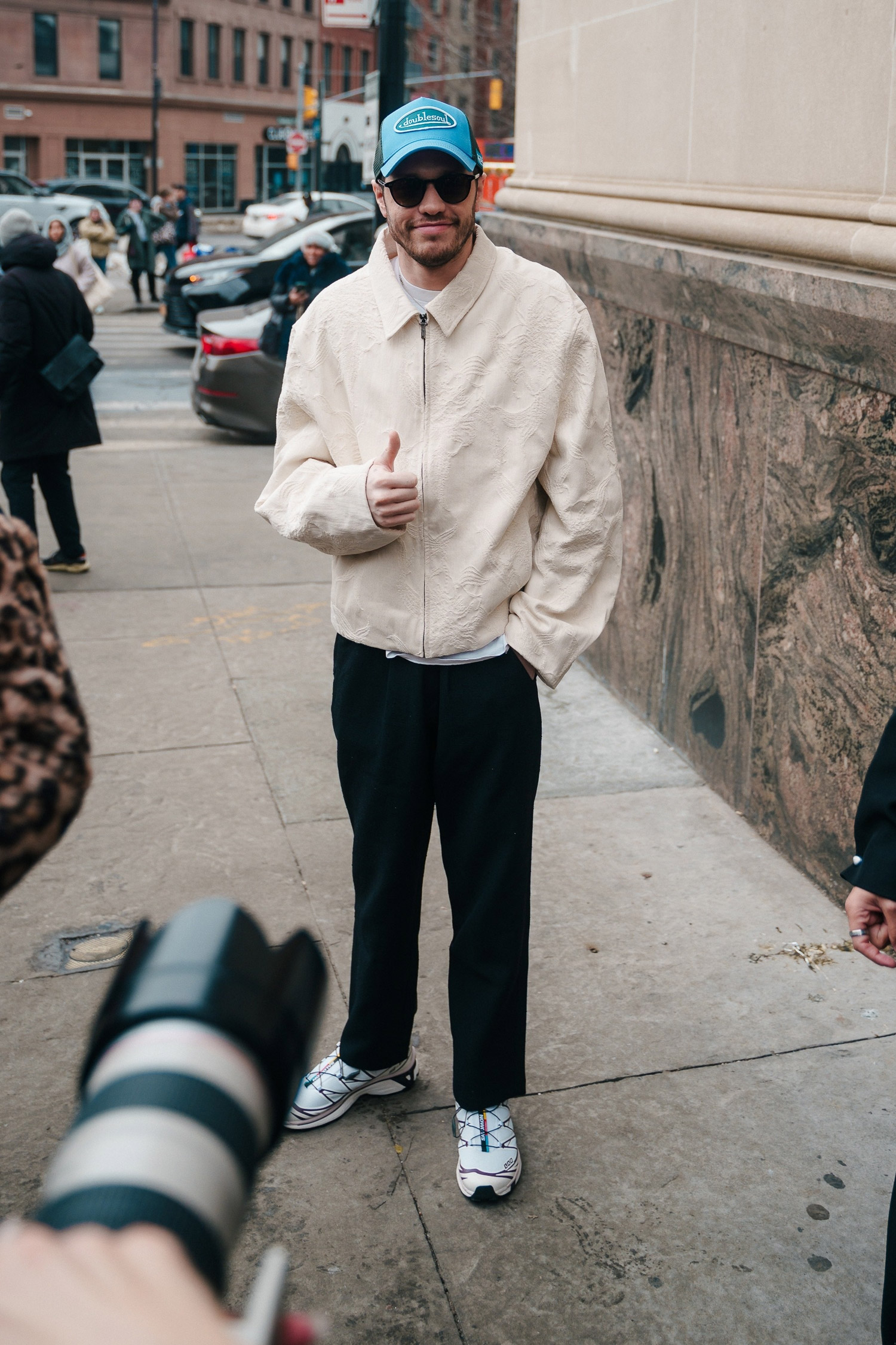 Comedian Pete Davidson attends the Cult Gaia fashion show during New York Fashion Week in New York City. 2-15-26