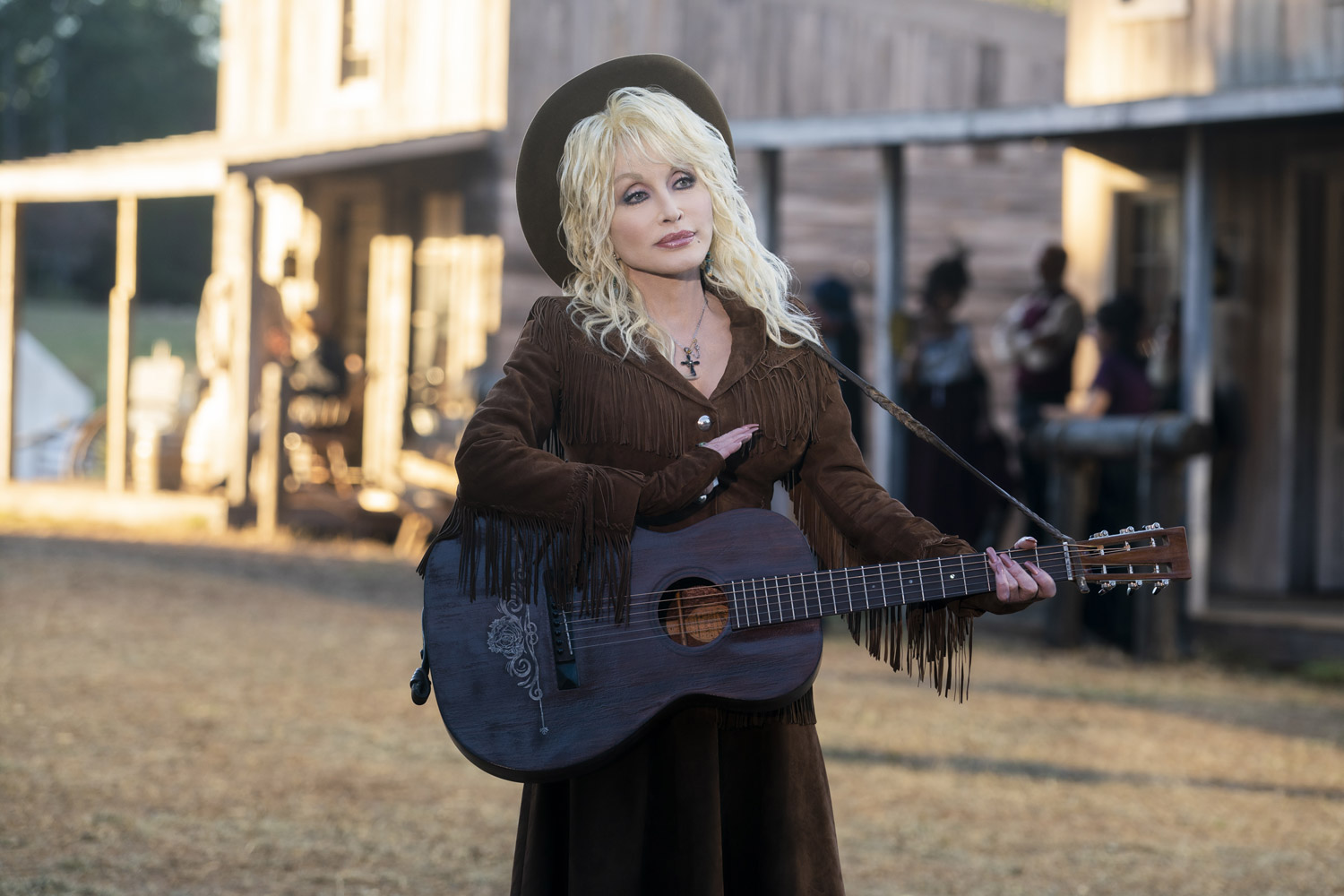 Dolly in the 2019 Netflix movie Dolly Parton's Heartstrings