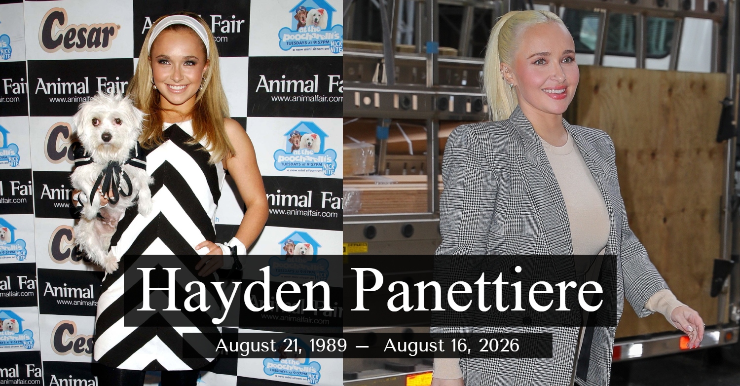Two photos of Hayden Panettiere