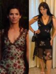 Sandra Bullock and Maisie Williams in similar dresses
