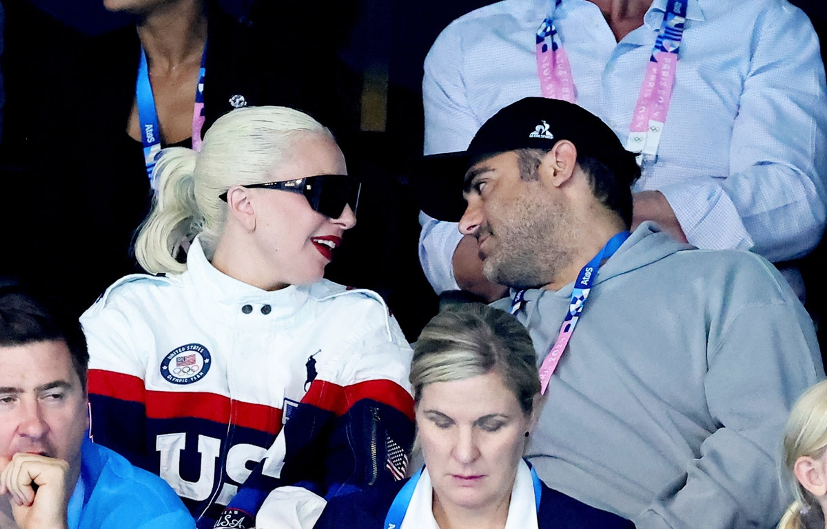 Lady Gaga and Michael Polansky at the Olympics in Paris