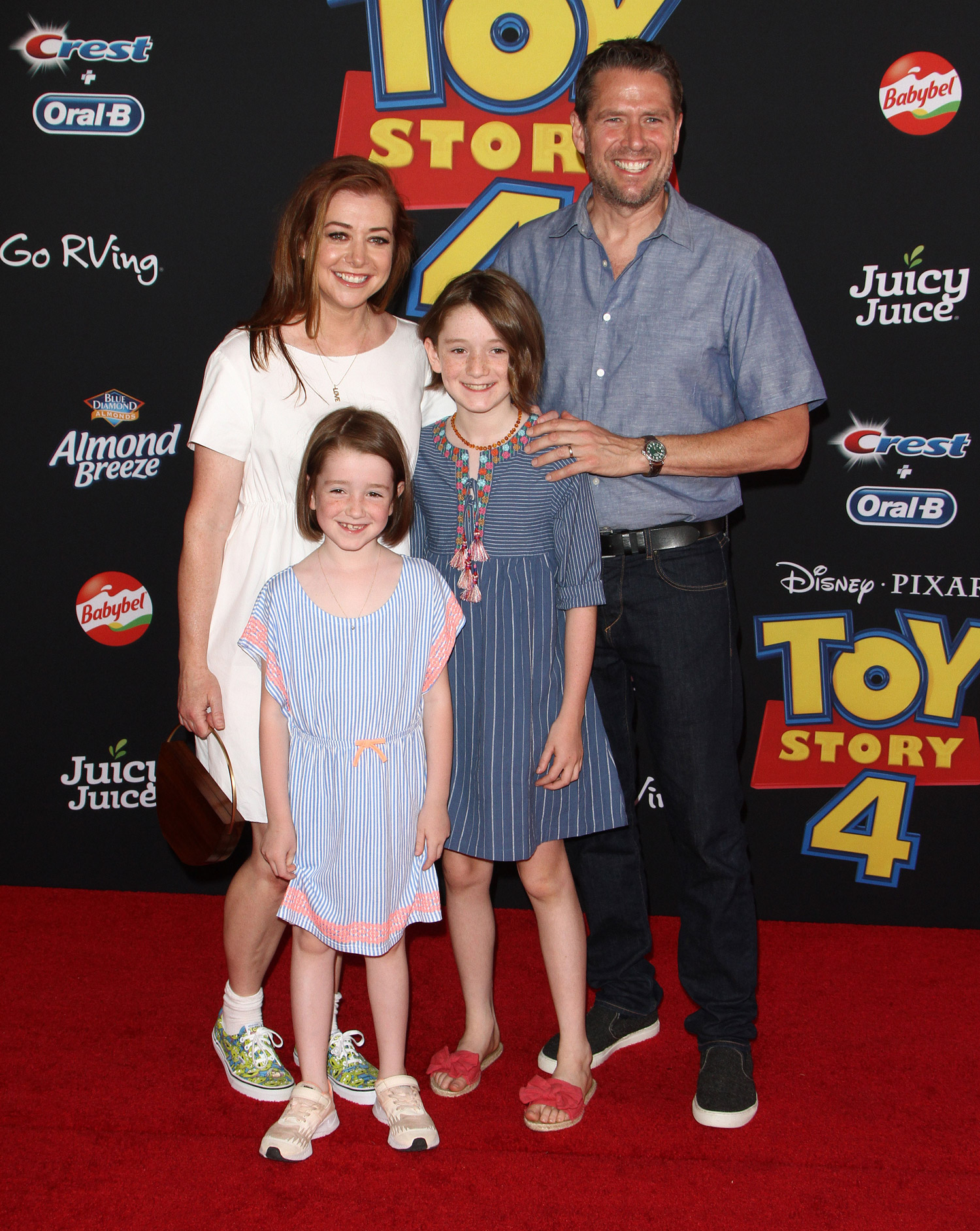 Alyson Hannigan,Alexis Denisof,Satyana Marie Denisof,Keeva Jane Denisof, June 12, 2019