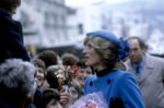Prince Charles, Prince of Wales, and Diana, Princess of Wales, meet the crowds in Dunedin, New Zealand. April 25, 1983