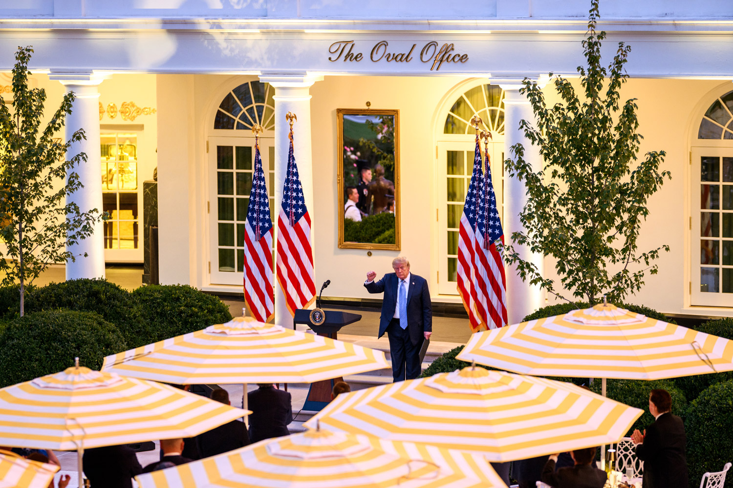Trump hosts a Rose Garden Dinner for America’s hunters and fishermen while announcing new Executive Orders, Thursday, September 17, 2026.