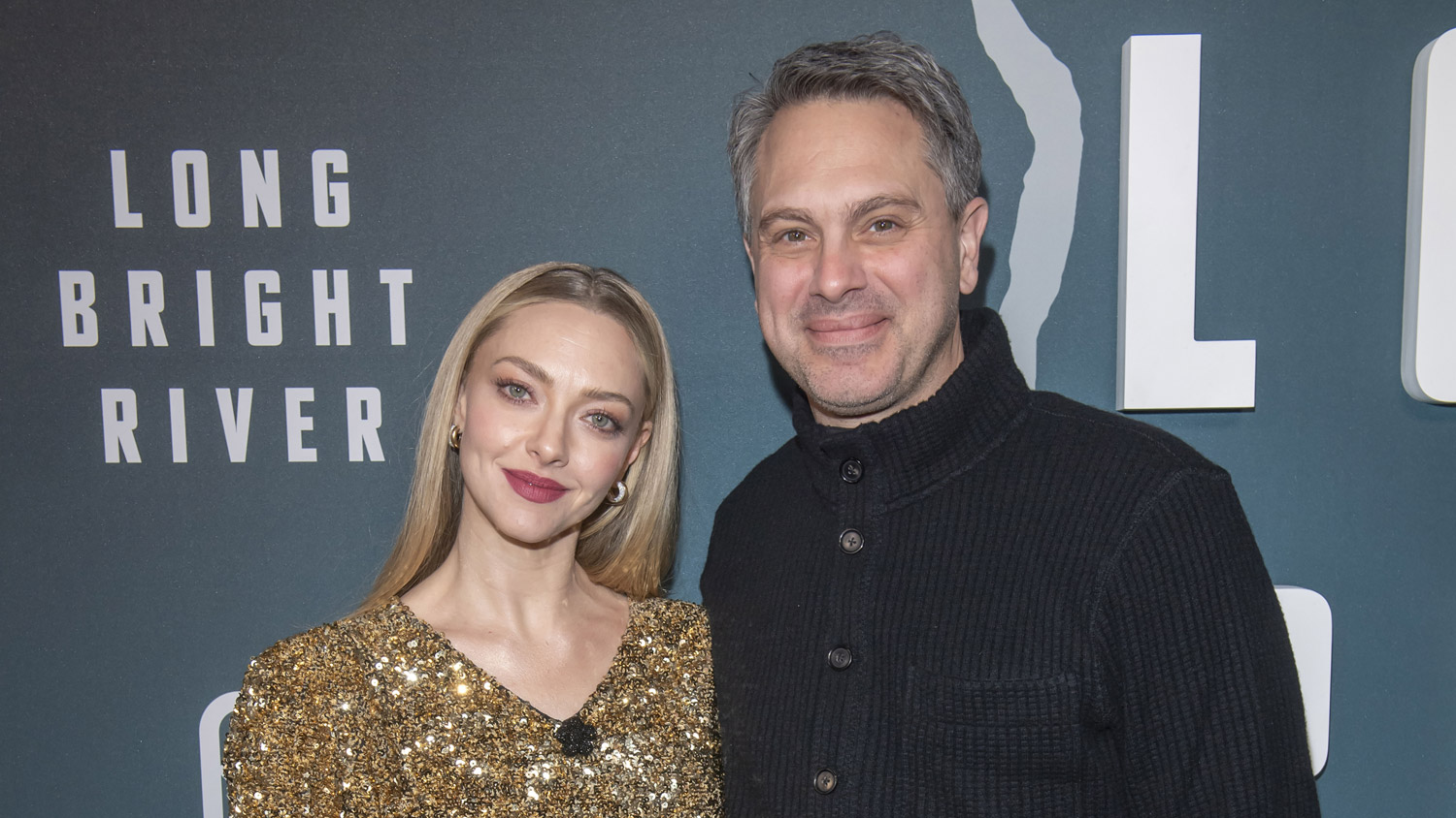 Amanda Seyfried and Thomas Sadoski at the New York series premiere of Peacock's Long Bright River at Metrograph, 3-5-25