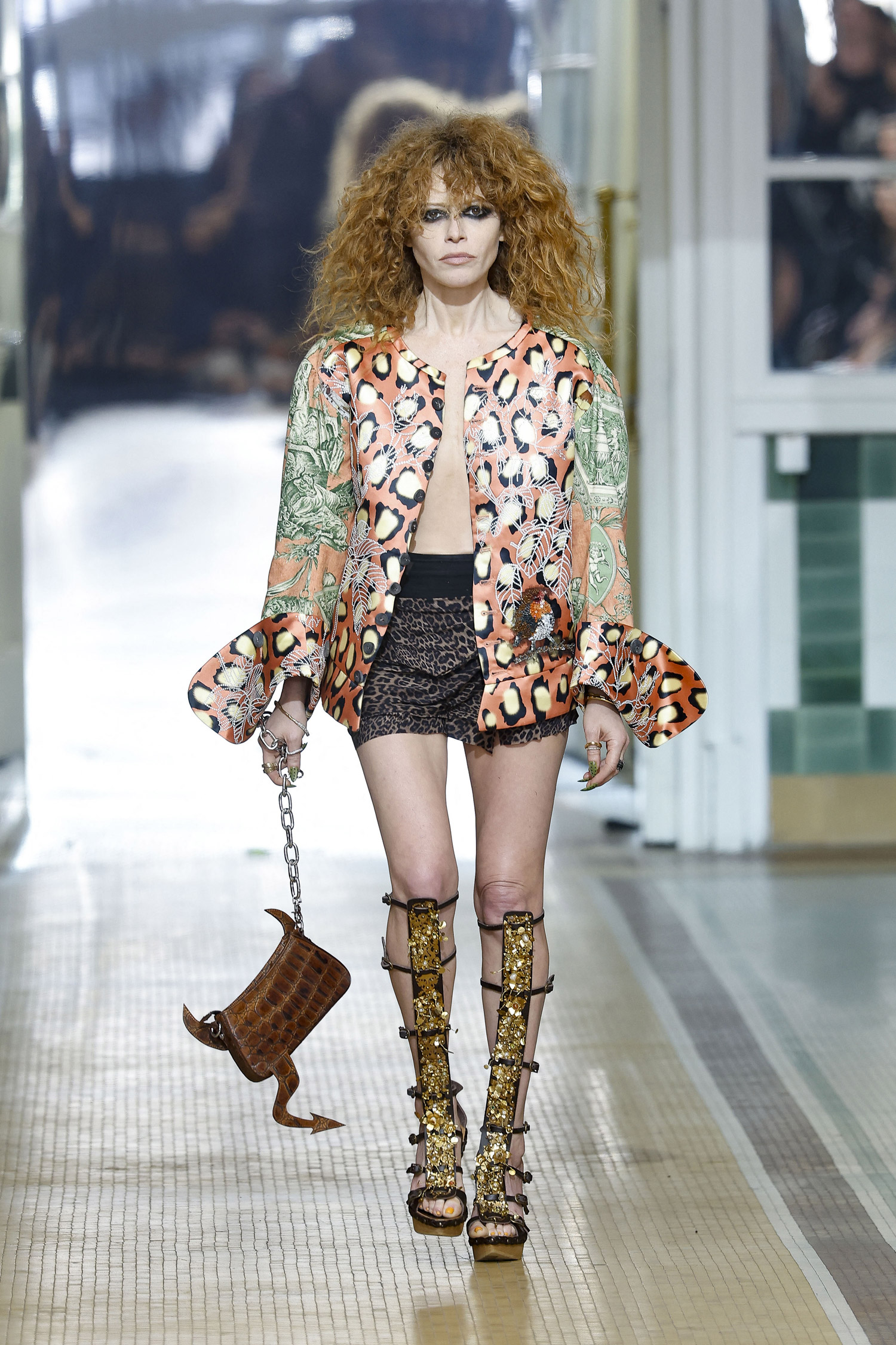 Natasha Lyonne on the runway for Vivienne Westwood