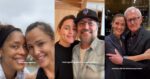 Jennifer Garner in selfies with Gina Torres, Michael Vartan and Victor Garber