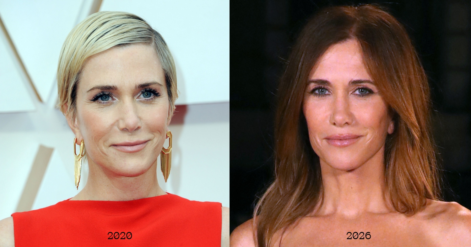 Kristen Wiig in 2020 and 2026