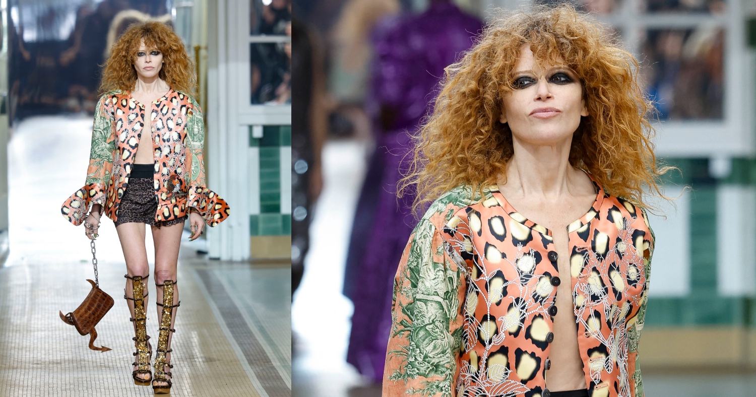 Natasha Lyonne on the runway for Vivienne Westwood
